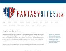 Tablet Screenshot of fantasysites.com